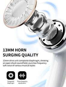 Lenovo Earbuds TA100 Bluetooth Wireless Earbuds TWS Short Handle Semi In Ear Headphones Earphone Bluetooth 5.4 Touch Control Long Battery Life With Mic - Một cỡ - Xem 4