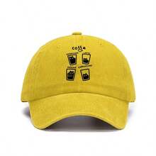 Gorra de béisbol con estampado de tazas de café - Divertida y con iconos de café, disponible en múltiples colores - A - Ver 17