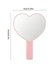 Herzförmiger Reisespiegel - Eleganter tragbarer Schminkspiegel, kompakter Schminkspiegel für Frauen und Mädchen, perfektes Valentinstags-Geschenk, Jahrestags-Geschenk, Brautjungfern-Geschenk, Geburtstagssurprise, süße Badezimmer-Deko, Schlafzimmer-Kommode-Accessoire, Sommer-Urlaubsutensilie, romantisches Hochzeitsgeschenk, süße BFF-Geschenkidee, Paar-Geschenk, Geschenk für Fernbeziehung, Muttertagsandenken, BFF-Geschenk