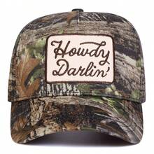 1 pieza Gorra de camionero "Howdy Darlin" para mujer, gorra de béisbol personalizada con bordado de letras, gorra de moda urbana de 5 paneles, sombrero casual para protección solar al aire libre, adecuado para primavera, otoño, viajes, playa - Multicolor - Ver 11