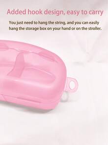 Portable Baby Pacifiers Case, Can Hold 2 Pacifiers For Replacement, Pacifier Holder Case For Baby Infant Pacifier Container For Travel Park Pacifier Box (NOT INCLUDE PACIFIER)