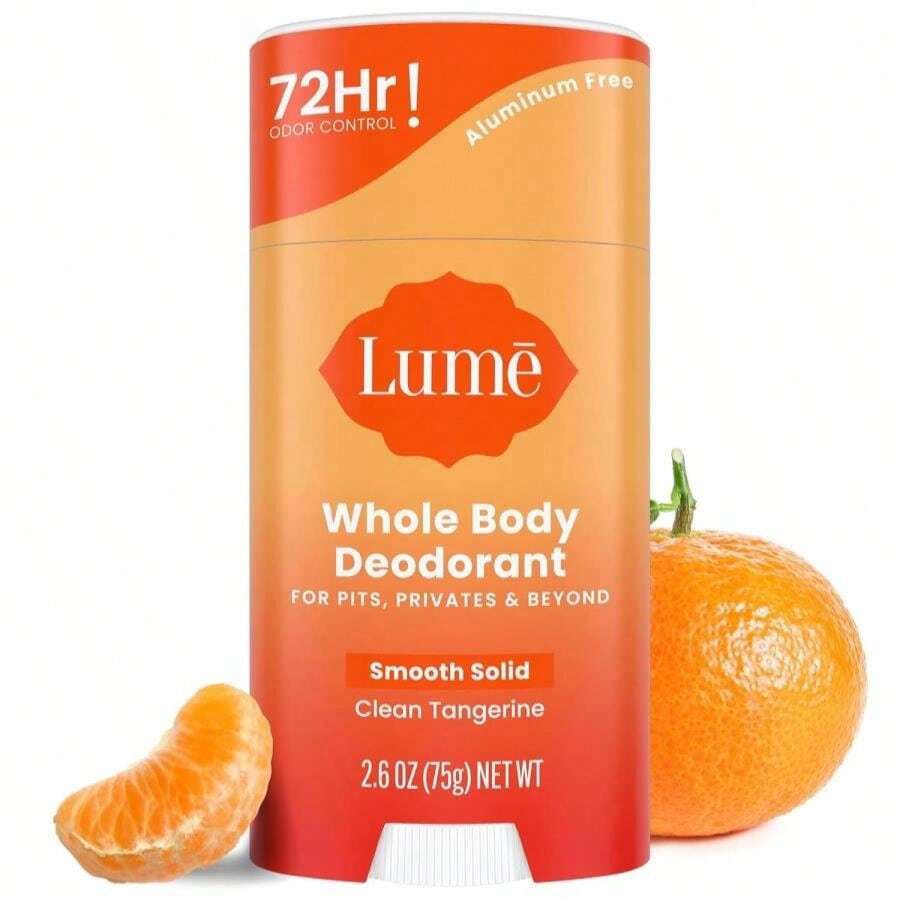 Lume Whole Body Deodorant - Smooth Solid Stick - 72 Hour Odor Control - Aluminum Free, Baking Soda Free And Skin Safe - 26 Ounce (Peony Rose) - Quýt sạch - Xem 1