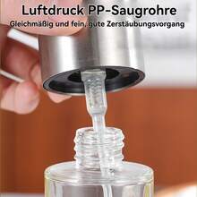 Essig- & Ölspender, Ölsprühflasche, Ölsprüher, Ölspender, Ölflasche, (100ml, 6er-Set), Olivensprüher, mit Ölpinsel, Reinigungsbürste, Trichter, Clip