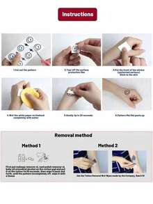 1pc Waterproof Arm & Thigh Fashion Temporary Tattoo Sticker, Animal Leopard Pattern Design, Suitable For Men & Women, Large Size Half Sleeve Tattoo, Temporary Tattoo, Waterproof, Authentic Tattoo Appearance, Niche Design Tattoo - Black - View 6