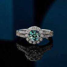 LOVESSOM 925纯银镀14k金莫桑石重圆戒指时尚情侣经典男女设计感高级创意个性轻奢小众华丽休闲简约经典复古风成熟日常佩戴约会派对婚礼旅行男士送女友情人节周年求婚订婚婚礼情人节母亲节新年礼物首饰