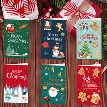 Un set de 6 piezas de tarjetas de Navidad y papel de carta, que incluye 6 tarjetas de Navidad, 6 sobres y 6 pegatinas, es adecuado para tarjetas de mensaje de Navidad, tarjetas, calendarios de cuenta regresiva de Navidad, cajas de regalo, decoraciones de Navidad y decoraciones de regalo. Se puede utilizar para enviar cálidos saludos y bendiciones navideñas a maestros, amigos, colegas y familiares.