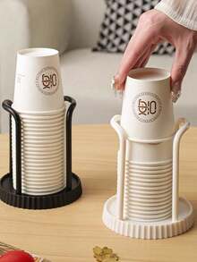 1pc Cup Holder, Coffee Cup Holder, Indoor Coffee Station Cup Holder, Cup Storage Rack, Coffee Bar Storage Rack, Cup Storage, Bathroom Small Tools