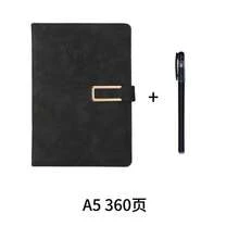 2 buc A5 360 pagini 2025 Vintage U-Clip Caiet creativ gros, jurnal student cu pix