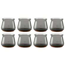 4/8/16/24pcs Non-Slip Clear Chair Leg Covers With Felt, Large Round Chair Floor Protectors, Silicone Chair Leg Floor Protectors, Table Mats, Chair Mats, Small Gadgets For Restaurant, Hotel, Cafes