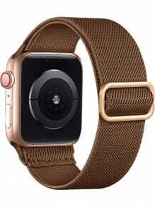Pulseira de Relógio de Nylon Compatível com Apple Band, Macia, Respirável e Elástica, Pulseira de Relógio de Nylon Esportiva Compatível com Apple Watch 38/40/41/42/44/45/46/49mm, Pulseira de Relógio Compatível com Apple Watch Ultra/11/10/9/8/7/5/6/4/3/Se, Pulseiras de Relógio Masculinas e Femininas, Ajuste o Comprimento à Mão, Fácil de Usar