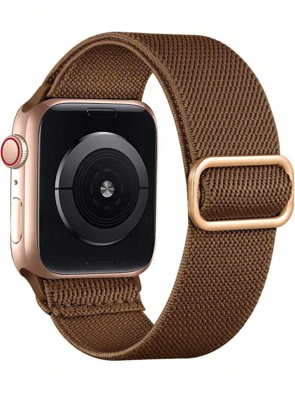 Nylon Watch Strap Compatible With Apple Band Soft, Breathable And Elastic Sports Nylon Watch Strap Compatible With Apple Watch 38/40/41/42/44/45/46/49mm Watch Strap Compatible With Apple Watch Ultra/11/10/9/8/7/5/6/4/3/Se Men'S And Women'S Watch Straps Adjust The Length By Hand, Easy To Wear