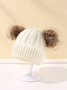 1 件婴儿透气冬季帽子柔软针织帽适合居家和旅行 - 彩色 - 查看 42