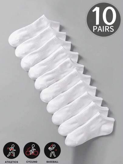 20 đôi tất thể thao thoáng khí dành cho nữ, tất chạy bộ ngoài trời co giãn cao in chữ thời trang, tất thoải mái, thoáng khí, chống mùi và kháng khuẩn phù hợp cho cuộc sống hàng ngày Tất thể thao dành cho nữ - Tất thể thao thoáng khí, thấm hút mồ hôi dành cho chạy bộ, tập gym, bóng rổ - Tất cổ cao bằng cotton đệm chống trượt