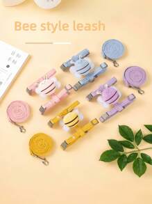 New Cartoon Bee Design Dog/Cat Harness Leash, Pet Supplies