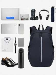 1PC Men's Cycling Backpack, Motorcycle Helmet Bag, Full Helmet Backpack, Women's Knight Bag, Waterproof Travel Bag, Travel Man, Large Capacity Multi Functional For Work Travel Business For Hiking Camping For Women And Men Holiday Shop Men Presents Graduation