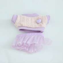 娃娃盲盒吊坠、毛衣、薄纱裙、帽子、鞋子（仅含服装） - 彩色 - 查看 10