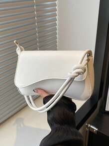 Modische, minimalistische und vielseitige Damen-Sattelhandtasche aus PU-Leder, perfekt für Hochschulabsolventen, Büromitarbeiter, geeignet für Büro, Universität, Arbeit, Geschäft, Pendeln, Outdoor, Reisen, Wandern