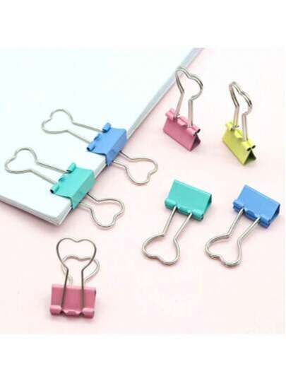 48 clips de encuadernación metálicos, de sujeción multifuncional y resistente, se pueden usar para almacenar exámenes, documentos y aperitivos. Recubiertos de pintura metálica, anticorrosión y resistentes a la corrosión, no se oxidan fácilmente