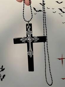 1 chiếc vòng cổ mặt dây chuyền bằng gỗ hình thánh giá màu đen cổ điển, vòng cổ choker phong cách Lolita Punk Goth cổ điển, vòng cổ xích xương đòn cao cấp thời trang cá nhân hóa, quà tặng trang sức không gây dị ứng cho phụ nữ, vòng cổ phụ kiện Unisex thích hợp cho tiệc tùng, trang trí hàng ngày, quà tặng bạn gái, quà tặng ngày lễ (Giáng sinh, Ngày lễ tình nhân, Sinh nhật) - Nhiều màu - Xem 17