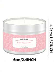 户外香茅蜡烛，18小时香茅蜡烛套装，天然大豆蜡烛，3盎司香茅蜡烛，适用于花园、露台、野餐、露营、家居装饰、圣诞装饰、房间装饰、圣诞节、圣诞礼物 - 彩色 - 查看 21