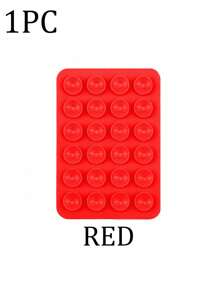 3/5Pcs Multi-Purpose Square Silicone Suction Cup Mobile Phone Holder, 24-Hole Suction Cup With Strong Adhesiveness, 1/10/20/30/40/50/60Pcs,Suitable For Various Scenarios To Prevent Phone Falling, Used For Video, Vibration, And Self-Portrait Phone Accessories