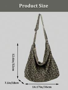 Women's Large Canvas Tote Bag For Everyday - Adjustable Crossbody Shoulder Strap,Travel Essentials,School Supplies , Halloween,Outdoor Camping Hiking Adventure Versatile Tote Bag, Spacious Oversized Carryall Purse (Washed Black, Camo, Leopard Print Yellow & Green) | Street Style, Edgy Boho Chic | Fast USA Shipping 2-7 Days, School, Short Trip, Storage Crossbody Bag - 彩色 - 查看 9