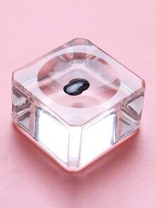 1 件睫毛嫁接工具、加长胶垫、方形水晶滴管、美容睫毛化妆玻璃垫、延长睫毛、睫毛科技用品、美容与健康 - 無色 - 查看 4