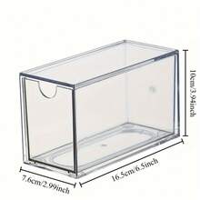 1pc/2pcs Multi-Functional Transparent Acrylic Tea Bag Storage Box - Space-Saving Kitchen And Pantry Tea Bag Organizer Solution, Easy Access Design With Multiple Compartments, Coffee Bean Storage Box, Space-Saving Desk Organizer For Home Office, Ideal For Tea And Coffee Lovers - Multicolor - View 3