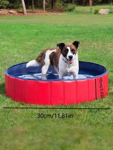 适用于泳池入口的便携式可折叠足浴盆、PVC 复合材料可折叠足浴盆、多组件泳池清洁的必备配件、PVC 宠物浴盆、浴缸、可折叠浴缸、适用于泳池、游泳池、猫砂池的多功能浴缸 - 彩色 - 查看 15