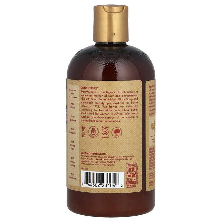 SheaMoisture Manuka Honey & Mafura Oil, Intensive Hydration Shampoo, Extra Dry, Damaged Hair, 13 Fl Oz (384 Ml) - 1 - 查看 1