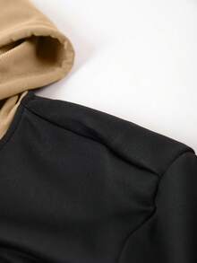 Men's Spring/Autumn Letter Print Contrast Color Hoodie And Drawstring Waist Pants Set, Fashionable Sportswear Casual Outfit For Commuting, Work, Fishing, Camping, Vacation, Gym, Leisure Wear, Great Gift For Boyfriend/Husband