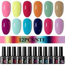 TARTU TARTU Conjunto de 12 Peças de Esmalte de Gel 8ml em Tons de Rosa Nude, Rosa, Roxo, Vermelho, Cinza, Borgonha e Marrom MAR, 12 Cores de Esmalte de Gel Semi-Permanente, Remoção por Imersão para UV/LED, Para Salão e Arte de Unhas DIY em Casa, Presente para Meninas