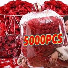 5000 قطعة من بتلات الورود الاصطناعية، بتلات ورد مصنعة، زهور مبعثرة يدوية رومانسية، من القماش غير المنسوج، بتلات متراكمة، زهور مبعثرة، قطع زهور للاعتراف، هدايا عيد ميلاد صيفية، ديكور للزفاف والشاطئ والعودة للمدرسة، مستلزمات المدرسة وديكور الغرفة