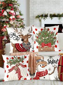 Christmas Red Polka Dots