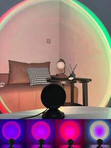 1 buc. Lumină de ambianță LED apus de soare - Creează o atmosferă caldă, perfectă pentru decorațiuni sufragerie, iluminat ambiental dormitor, decorațiuni de sărbători, cadouri, sărbători de festivaluri, întâlniri pentru cupluri, imagine de fundal ancore