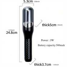 无绳自动理发器套装，可拆卸式分叉修护器，适用于干燥、受损和脆弱的发梢，便携式USB理发工具，专业美发礼品，适合家庭沙龙使用，自动分叉修护器，适用于干发 - 彩色 - 查看 2