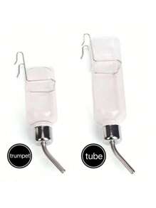 1PC Pet Water Bottle, Suitable For Rabbits, Guinea Pigs, Ferrets, Hedgehogs, Squirrels, Golden Bears, Leak-Proof Plastic Hanging Ball Pets, Can Also Be Used As A Feeder