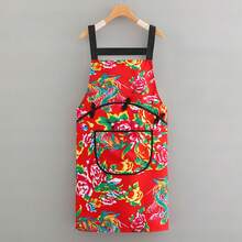 Aprons - Fiore del Nordest [versione A bretelle] rosso + maniche + cappello - Visualizzare 6