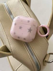 极简粉色、蓝色、黄色、灰色、星形图案 Pro 2/Pro/4/3/2 手机壳，时尚简约女士耳机壳，兼容 Apple