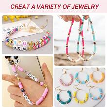 1 Box Bohemian Style 6mm Soft Clay Beads, Multi-Color Round Beads For DIY Bracelet Necklace Jewelry Making Accessories, Birthday Gift, DIY Soft Clay Bead Set - Multicolor - View 5