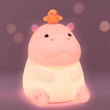 Kawaii Axolotl Night Light ,Animal Silicone Nursery Night Lamp, Rechargeable Table Lamp Bedside Lamp,Cute Room Decor Night Light For Bedroom,Living Room,Dining,Desk Decorations,Great Gifts - Multicolor - View 16