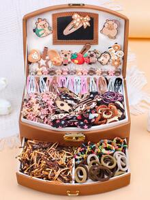 892件/套可爱粉色发饰套装，包含彩色发夹（花朵、蝴蝶、星星款式）和弹力发圈 - 适合女孩和女士，可用于学校、派对、玩耍和日常发型。多种可爱款式激发创意 - 这份礼物让女孩们每天都能开启“美丽发型之旅”。包含发夹、发卡、美发套装、礼物、头部饰品、情人节饰品。 - 彩色 - 查看 14