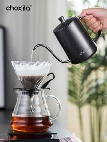 choxila Bộ pha cà phê 4 món/12 món/15 món, bao gồm túi đựng họa tiết cà phê, bộ ấm pha cà phê bằng tay, bộ pha cà phê nhỏ giọt, quà tặng ngày lễ, phụ kiện cà phê, thích hợp cho người yêu cà phê, có thể sử dụng khi cắm trại, họp mặt gia đình, uống trà chiều, văn phòng và các dịp khác. - bộ cà phê - Xem 4