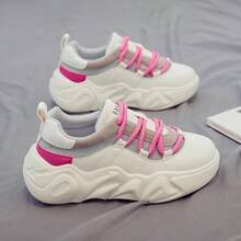 Women Chunky Shoes - 玫紅 - 查看 2