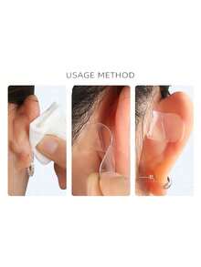 60/48/24/12片装隐形耳贴，低过敏性支撑贴，适用于角色扮演和脸型塑形 - 男女通用透明垂直矫正贴，隐形低过敏性硅胶耳贴 - 透明防下垂耳贴，适用于角色扮演、角色扮演游戏和派对，无异味支撑贴，用于塑造面部轮廓、化妆、价格实惠、房间装饰、梳妆台、旅行、卧室、化妆配件、价格实惠、圣诞礼物、化妆品、化妆工具、便宜货、礼物、女士礼物、圣诞礼物