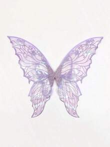 1 buc aripi de zână transparente costum de aripi de zână pentru femei, aripi de fluture accesorii de îmbrăcăminte, Cos, aripi de zână, recuzită de costum de Halloween - Aripi cu patru frunze - Vizualizare 5