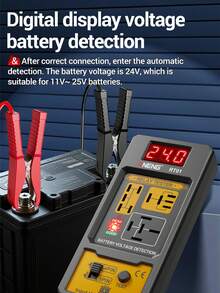 Car Relay Tester Voltage Tester Digital Relay Detector Universal 11-25V Automotive Car Battery Checker LED Indicator Light Relay Diagnostic 4/5 Foot Socket Relay Analysis