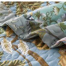 3pcs Spring Floral Bedspread Set, Super Soft Microfiber Bedding Set (1 Bedspread And 2 Pillow Shams) (Comforter And Pillow Insert Not Included) - Olive Green - View 9