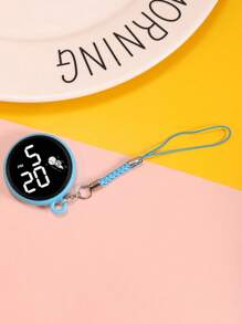 1 件女士圆形 LED 数字挂表电子表，适合节日礼物和日常佩戴 - 彩色 - 查看 16