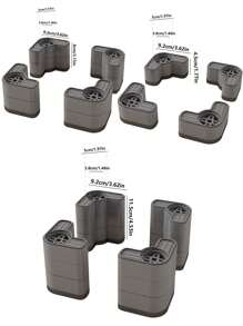 1件装洗衣机底座家具增高脚垫滚筒洗衣机脚垫冰箱防滑减震脚支架带可调高度垫
